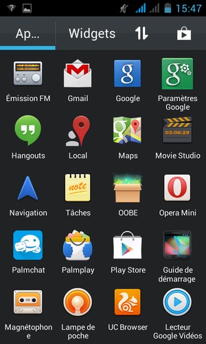 Sélectionnez Play Store