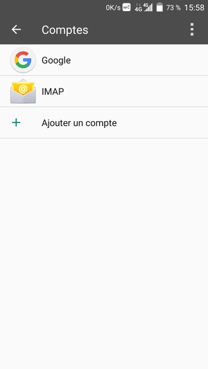 Sélectionnez Google