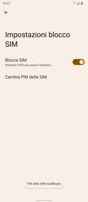 Il tuo PIN della SIM è stato modificato