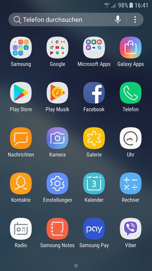 Wählen Sie Einstellungen