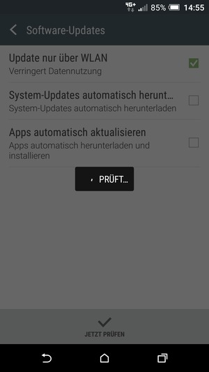 Warten Sie, bis die Suche abgeschlossen ist