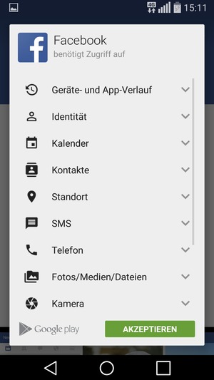 Wählen Sie AKZEPTIEREN