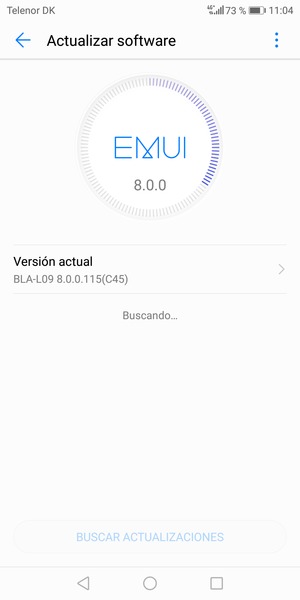 Espere a que la búsqueda termine