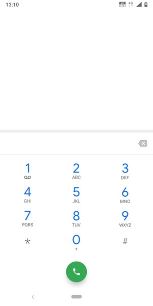 Premi e tieni premuto il numero 1