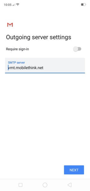 Turn off Require sign-in and select NEXT