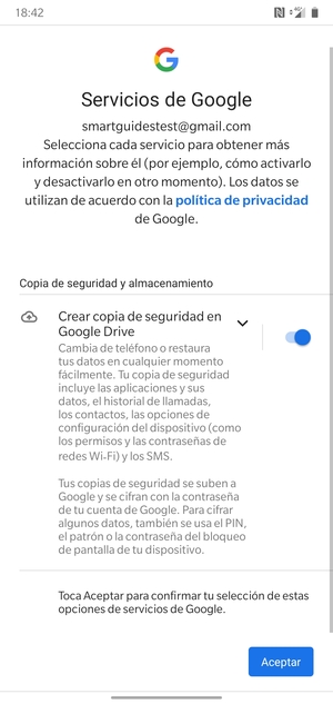 Seleccione Aceptar