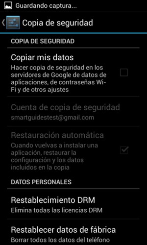 Marque la casilla de verificación Copiar mis datos