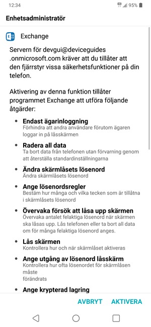 Välj AKTIVERA