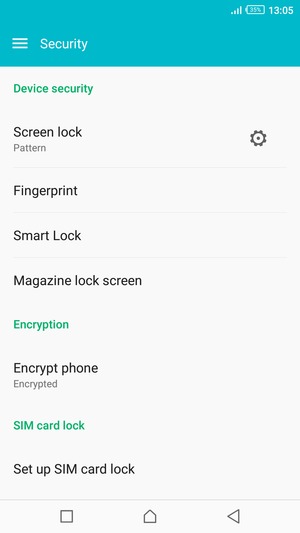 Your phone is now secure with a screen lock