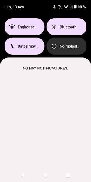 Deslice hacia abajo el menú superior de nuevo