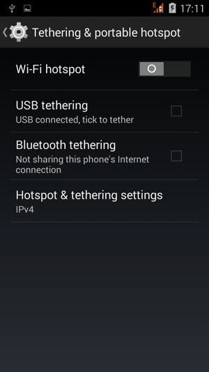Select Wi-Fi hotspot