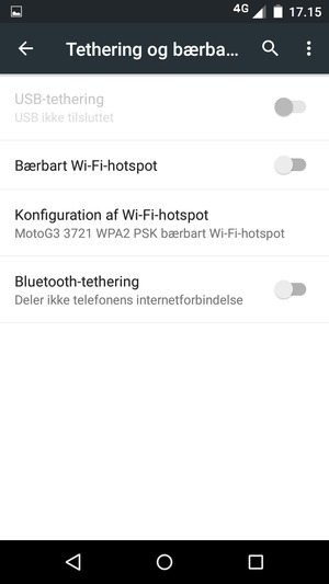 Vælg Konfiguration af Wi-Fi-hotspot
