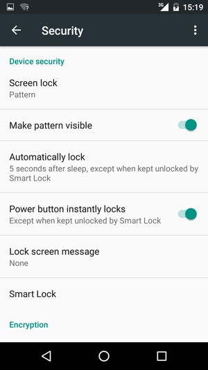 Your phone is now secure with a screen lock
