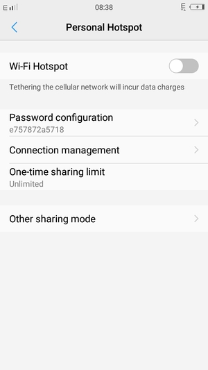 Turn on Wi-Fi Hotspot