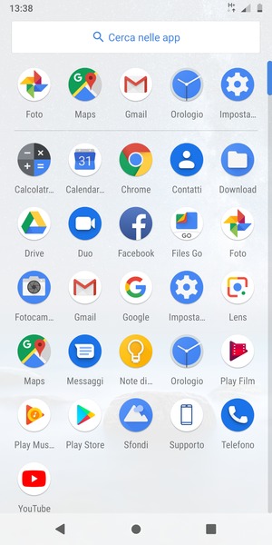 Seleziona Impostazioni