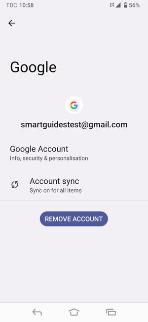 Select Account sync