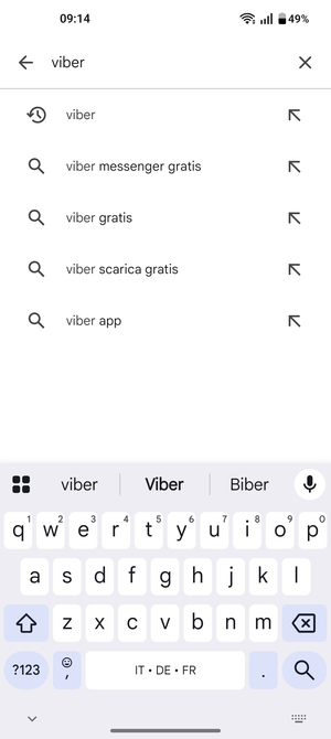 Inserisci il nome dell'app e seleziona Ricerca