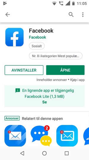 Velg ÅPNE