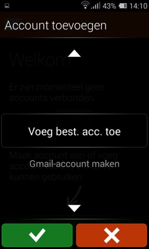 Selecteer Voeg best. acc. toe en OK
