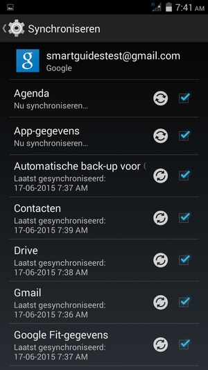 Uw gegevens worden gesynchroniseerd