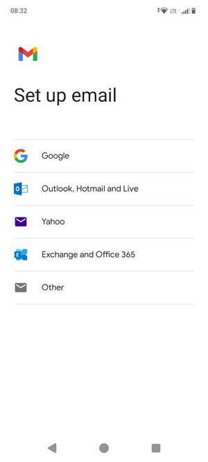 Select Exchange and Office 365