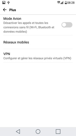Sélectionnez Réseaux mobiles