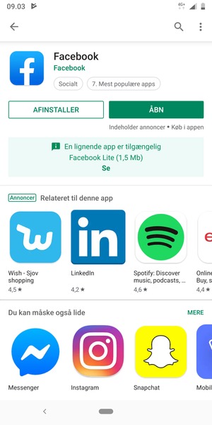 Vælg ÅBN