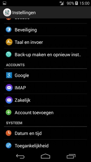 Selecteer Google