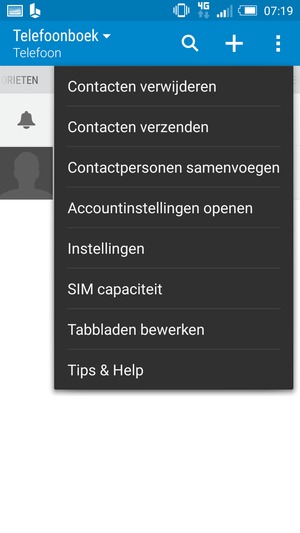 Selecteer Contactpersonen samenvoegen