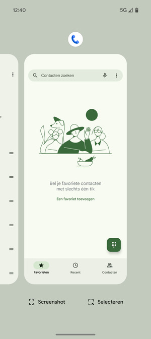 Veeg apps naar boven om ze te sluiten