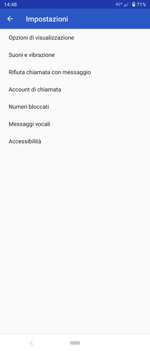 Seleziona Messaggi vocali