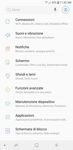 Seleziona Connessioni