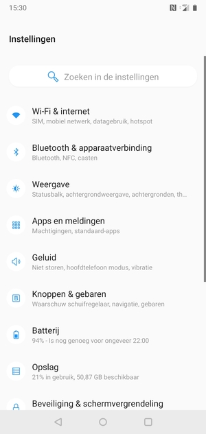 Selecteer Wi-Fi & internet