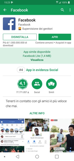 Seleziona APRI