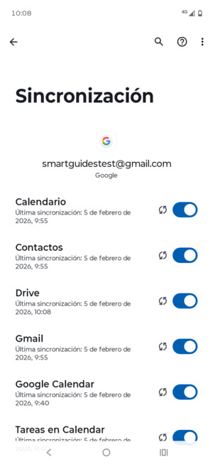 Asegúrese de haber seleccionado Contactos
