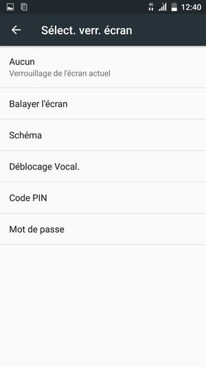 Sélectionnez Schéma