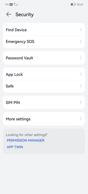 Select SIM PIN