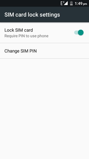 Select Change SIM PIN