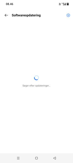 Afvent at søgningen er afsluttet