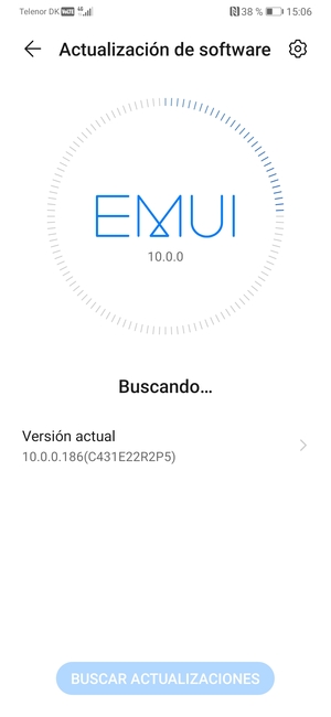 Espere a que la búsqueda termine