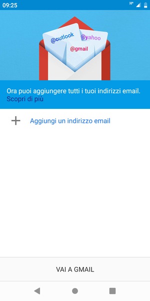 Seleziona Aggiungi un indirizzo email