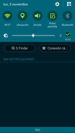 Seleccione Sonido para cambiar al modo de vibración