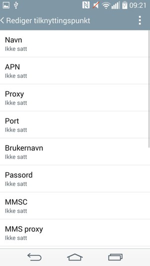 Skriv inn MMS-informasjon