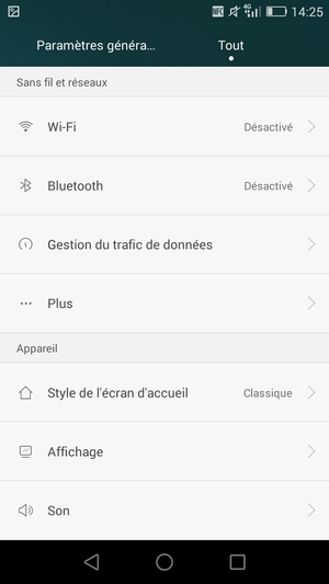 Sélectionnez Wi-Fi