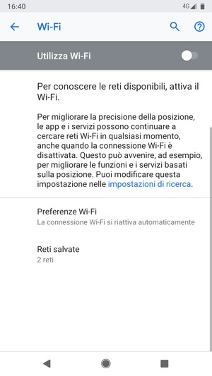 Attiva Wi-Fi