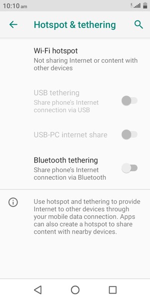 Select Wi-Fi hotspot