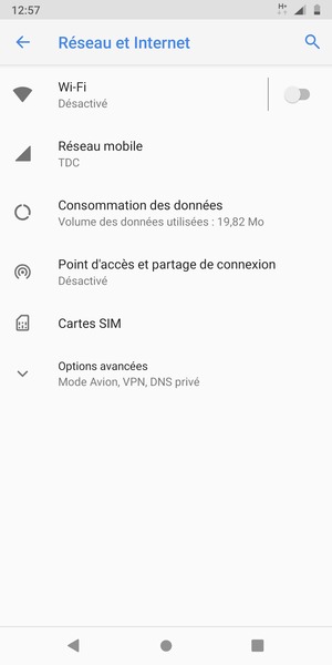 Sélectionnez Wi-Fi