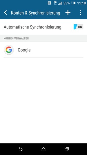 Wählen Sie Google