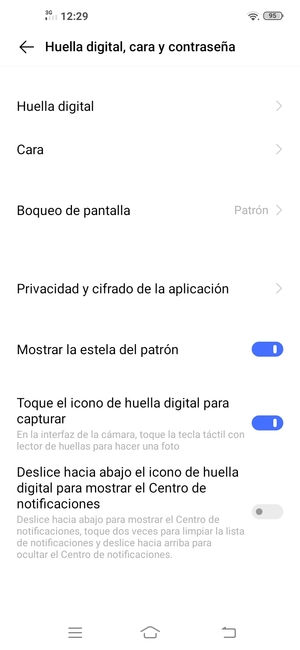 El teléfono ha sido asegurado con un bloqueo de pantalla