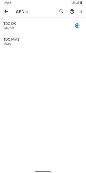 Uw telefoon is nu geïnstalleerd voor mms